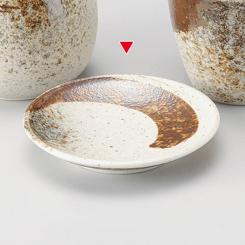 山万 31812-270 志野サビ刷毛3.0薬味皿 1個（ご注文単位1個）【直送品】