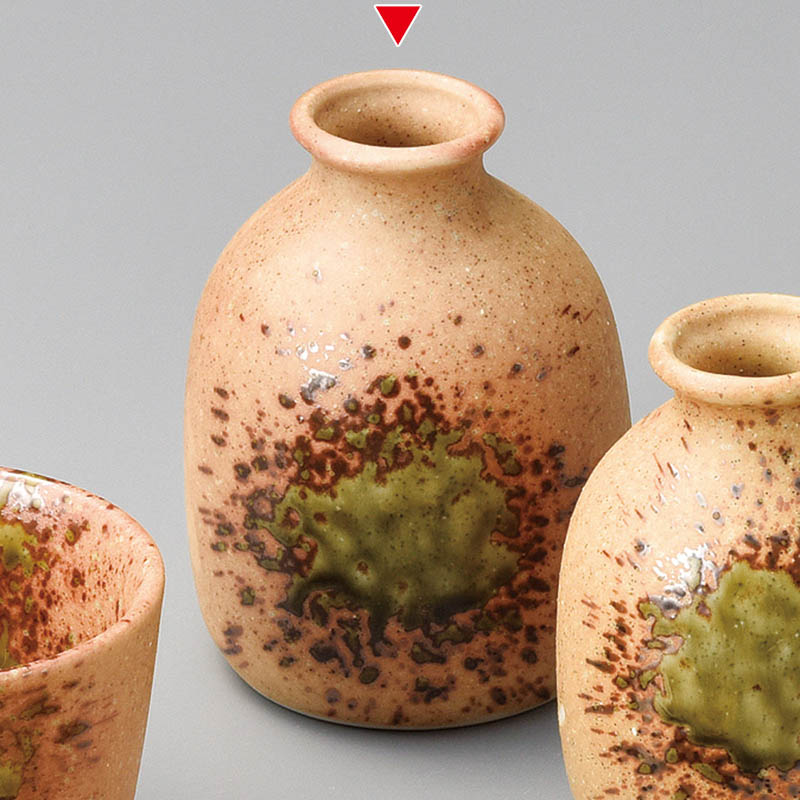 山万 36444-030 織部吹二合そば徳利 1個（ご注文単位1個）【直送品】