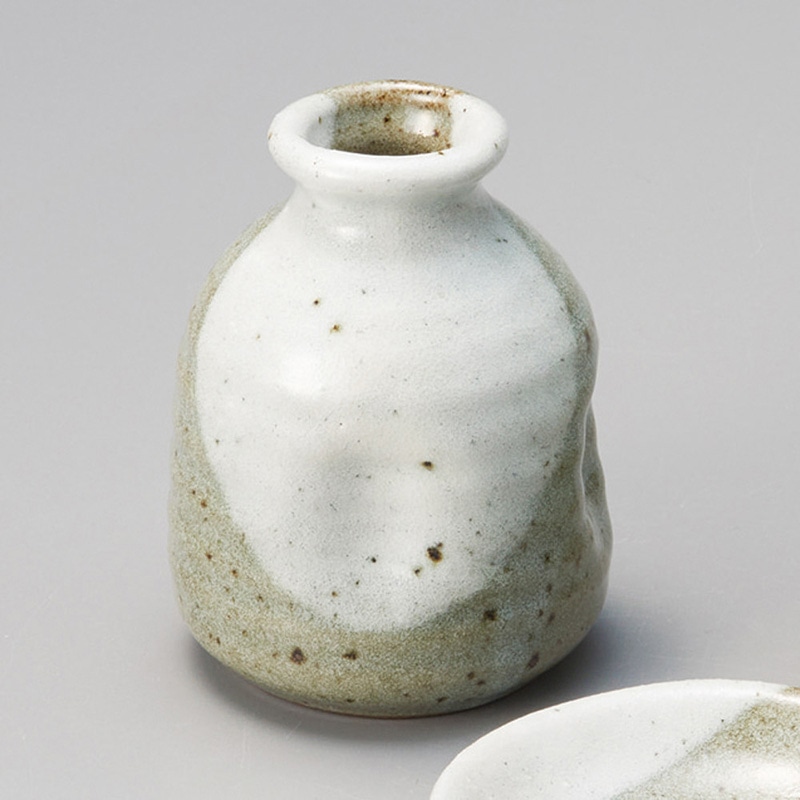 山万 36422-450 益子白掛1合そば徳利 1個（ご注文単位1個）【直送品】