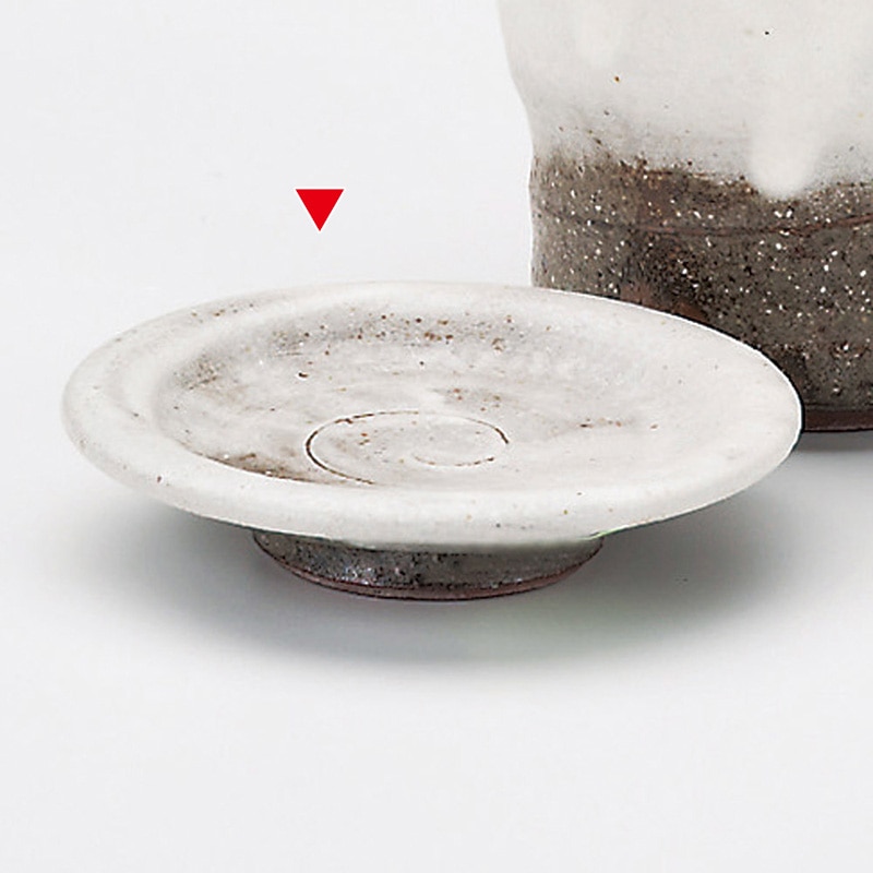 山万 36508-660 灰釉粉引薬味皿(信楽焼) 1個（ご注文単位1個）【直送品】