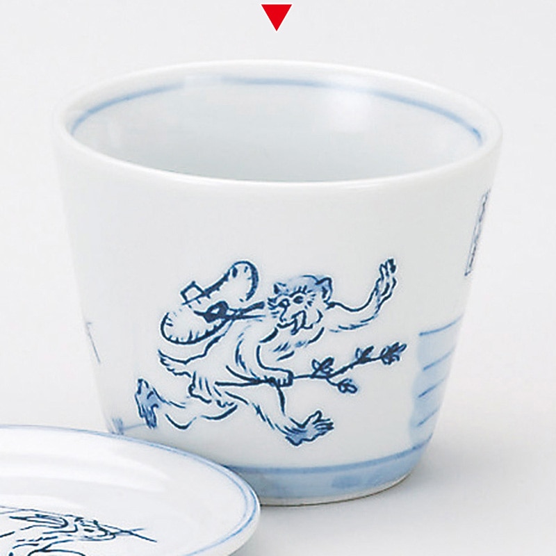 山万 36514-460 鳥獣戯画(喧嘩の図)そば千代口 1個（ご注文単位1個）【直送品】