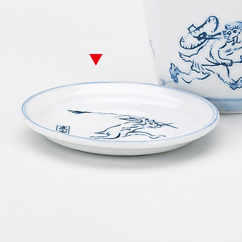 山万 36515-460 鳥獣戯画(喧嘩の図)小皿 1個（ご注文単位1個）【直送品】