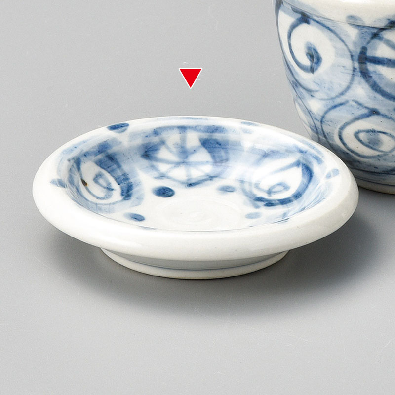 山万 36527-250 砥部風ゴスダミ3.3薬味皿 1個（ご注文単位1個）【直送品】