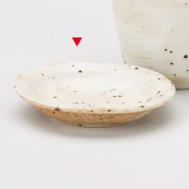 山万 36606-140 黄マット刷毛薬味皿 1個（ご注文単位1個）【直送品】