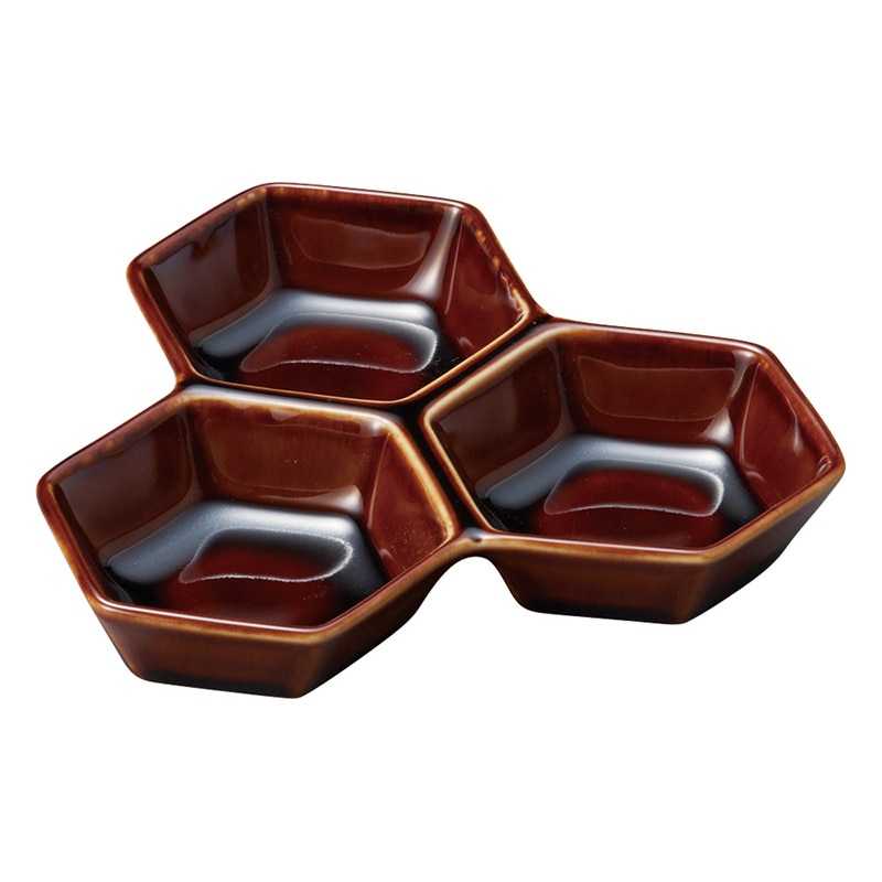 山万 36719-580 アメ釉六角三角 1個（ご注文単位1個）【直送品】