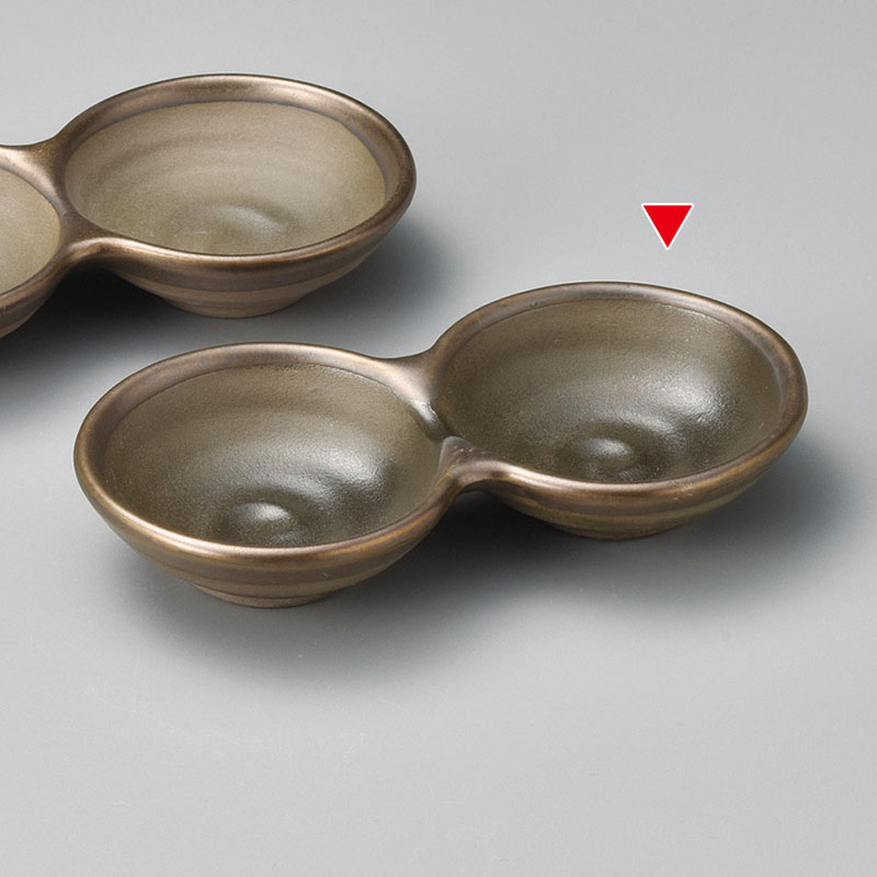 山万 36811-580 銅彩丸二品皿 1個（ご注文単位1個）【直送品】