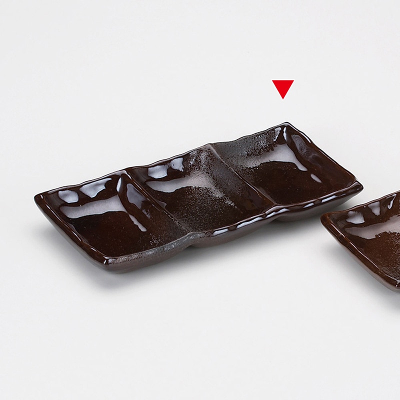 山万 36808-580 備前灰釉三品盛 1個（ご注文単位1個）【直送品】