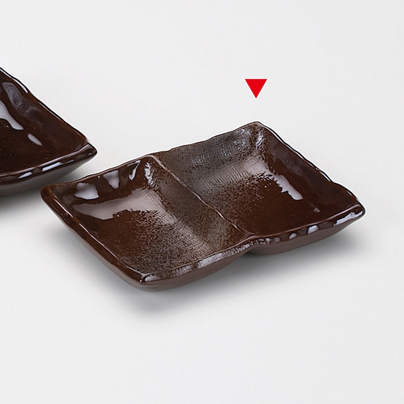 山万 36809-580 備前灰釉二品盛 1個（ご注文単位1個）【直送品】