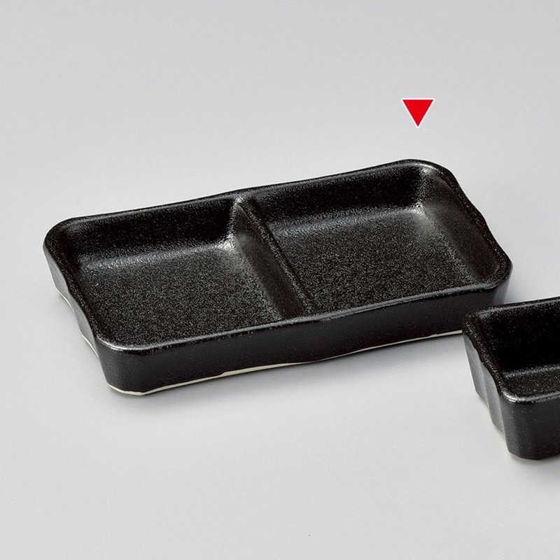 山万 36826-430 瀬戸黒二品皿(大) 1個（ご注文単位1個）【直送品】