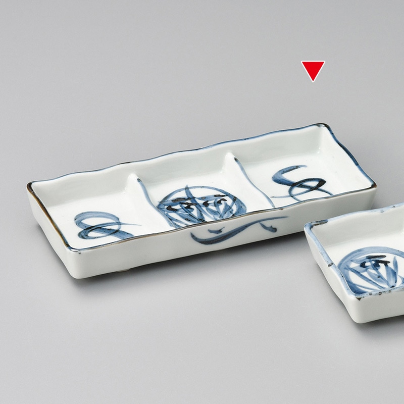 山万 36830-030 手描花三品皿 1個（ご注文単位1個）【直送品】