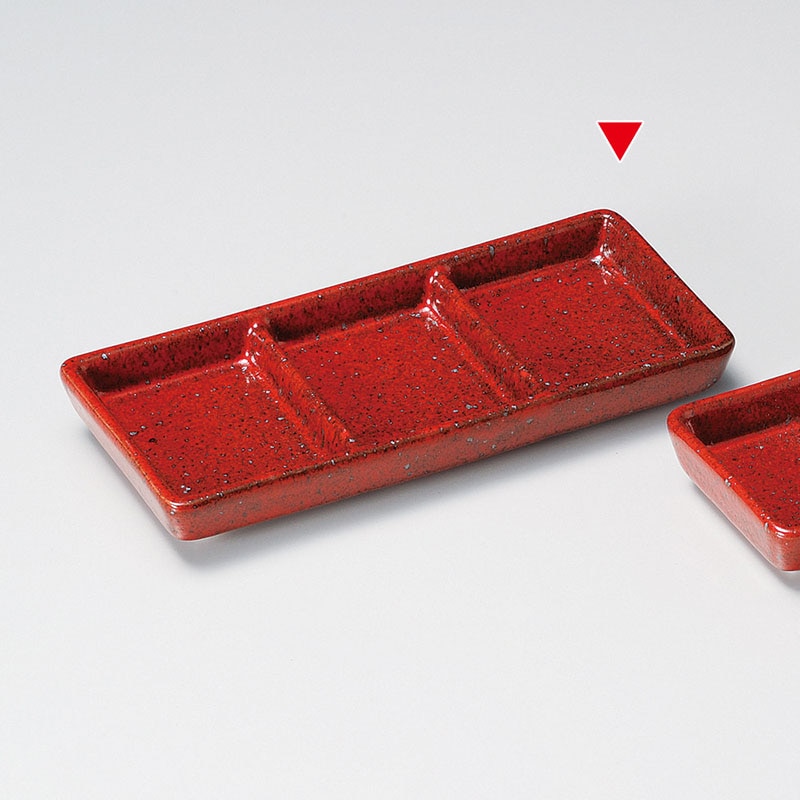 山万 36812-140 紅柚子三ッ仕切 1個（ご注文単位1個）【直送品】