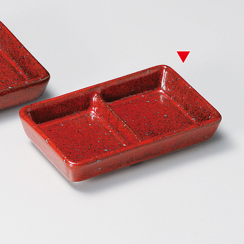 山万 36813-140 紅柚子二つ仕切 1個（ご注文単位1個）【直送品】