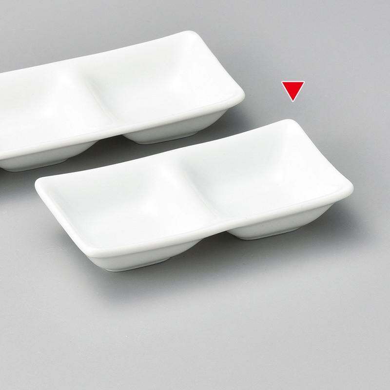 山万 36938-570 白磁二品盛 1個（ご注文単位1個）【直送品】