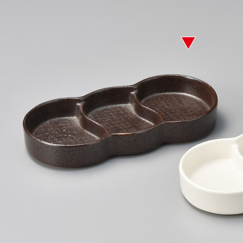 山万 36913-180 錆結晶スタック三品皿 1個（ご注文単位1個）【直送品】