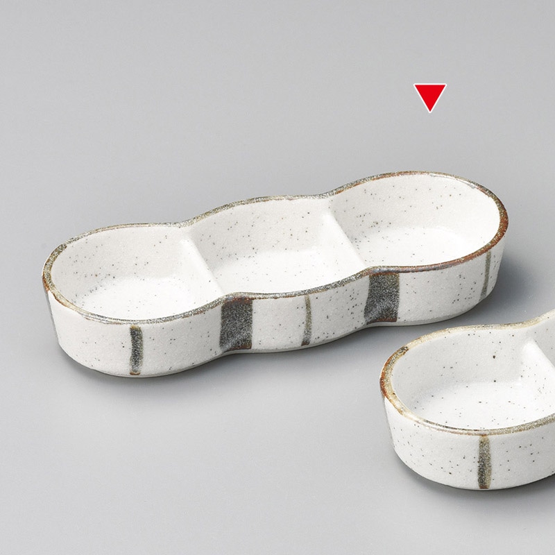 山万 36935-550 志野十草三品盛 1個（ご注文単位1個）【直送品】