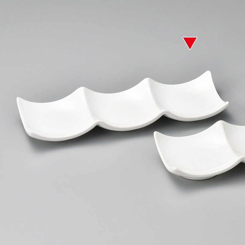 山万 36929-130 白磁デューク三品皿 405-0 1個(ご注文単位1個)【直送品】