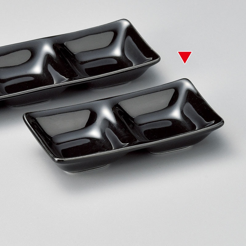 山万 37022-570 黒二品盛 1個（ご注文単位1個）【直送品】