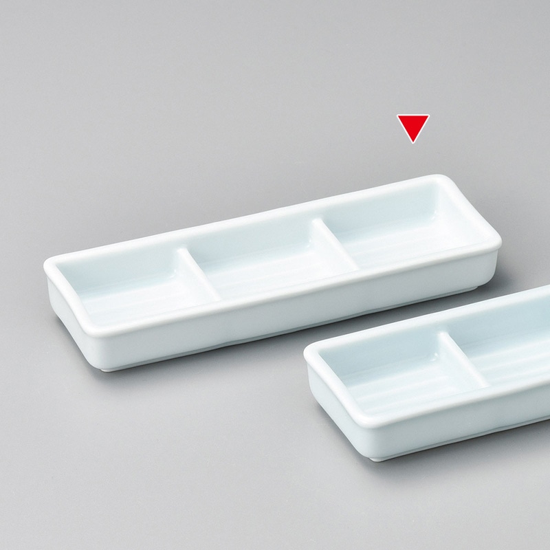 山万 37023-570 青磁三品盛 1個（ご注文単位1個）【直送品】