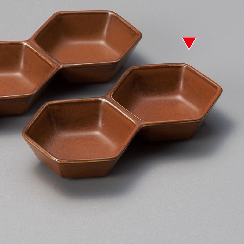 山万 37120-580 そば茶六角2連 1個（ご注文単位1個）【直送品】