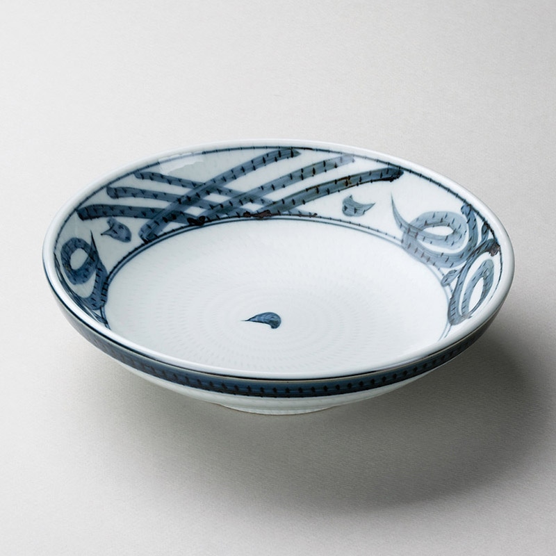 山万 37217-400 古代唐草7.5麺皿 1個（ご注文単位1個）【直送品】