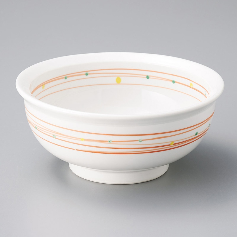 山万 38001-250 白磁68メロディつば付丸鉢 1個（ご注文単位1個）【直送品】