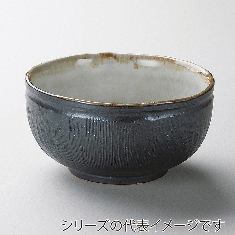 山万 38415-140 くし目鉄黒多用丼(大) 1個（ご注文単位1個）【直送品】