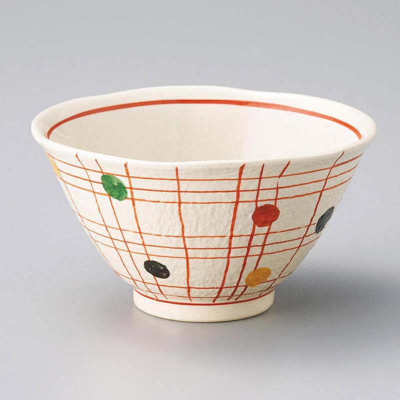 山万 38503-570 水玉格子 多用丼 1個（ご注文単位1個）【直送品】