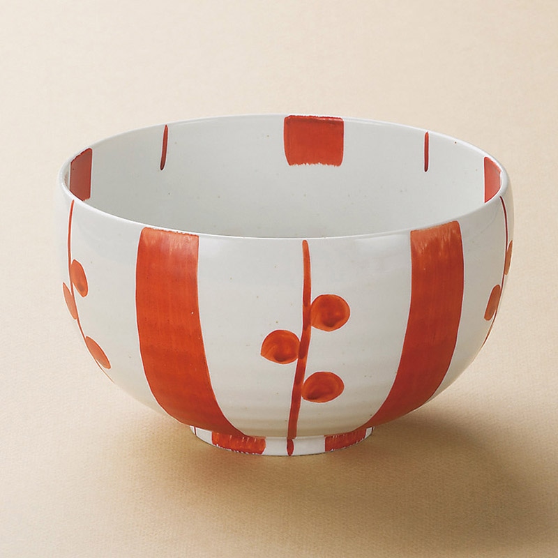 山万 38626-200 赤絵十草たっぷり丼 1個（ご注文単位1個）【直送品】