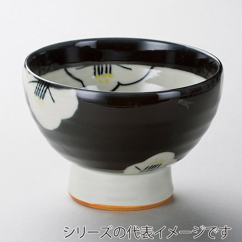 山万 38610-130 黒椿高台5.5寸丼 1個（ご注文単位1個）【直送品】