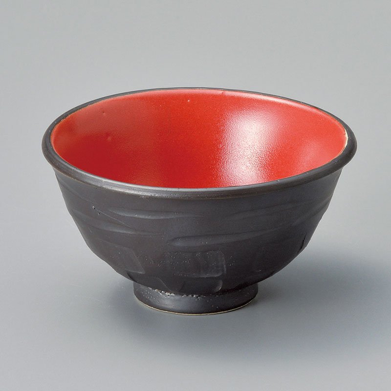 山万 39002-180 赤釉ヌリ分5.0多用丼 1個（ご注文単位1個）【直送品】