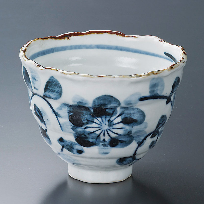 山万 39004-510 古染花 青小丼 1個（ご注文単位1個）【直送品】