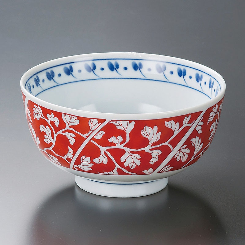 山万 39110-730 赤濃唐草お好み碗 1個（ご注文単位1個）【直送品】