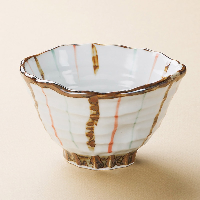 山万 39014-180 三色段十草4.5多用碗 1個（ご注文単位1個）【直送品】