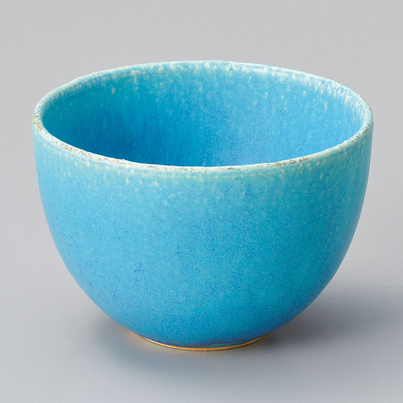 山万 39027-660 トルコブルー中丼(信楽焼) 1個（ご注文単位1個）【直送品】