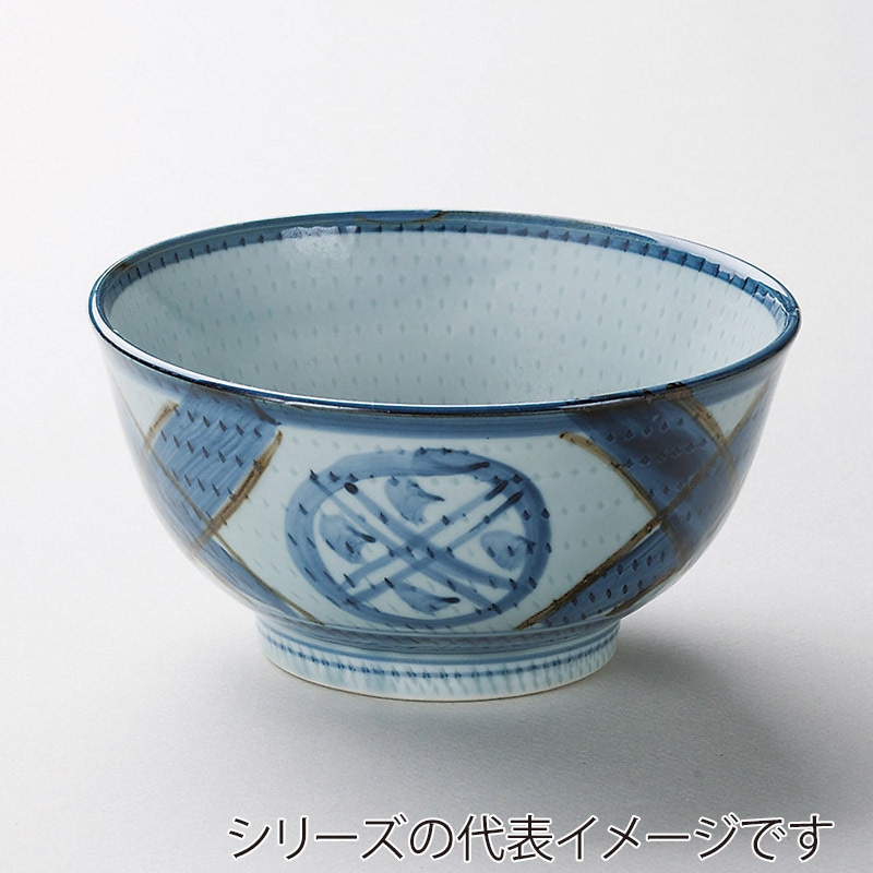 山万 39223-170 錆格子丸紋トチリ5.5丼 1個（ご注文単位1個）【直送品】