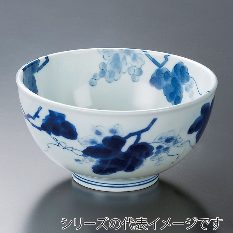 山万 39324-170 藍染ぶどう軽量 5.0丼 1個（ご注文単位1個）【直送品】