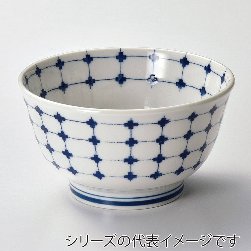 山万 39532-190 十の字絣かきこみ並丼 1個（ご注文単位1個）【直送品】