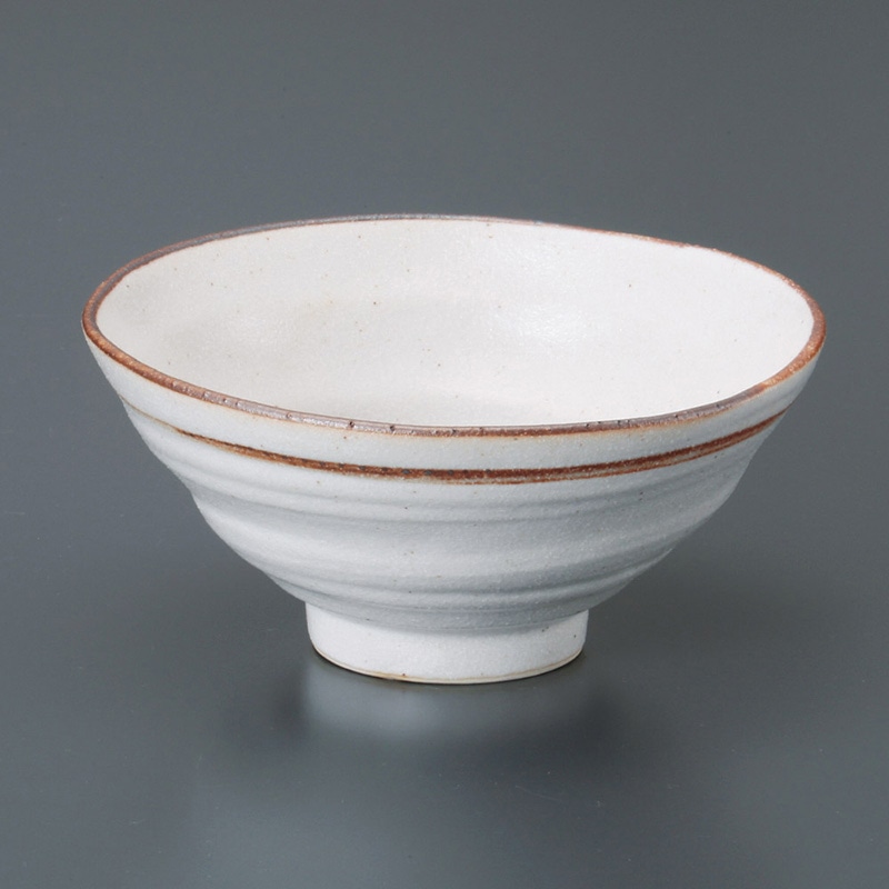 山万 40301-550 志野ライン茶漬け碗 1個（ご注文単位1個）【直送品】