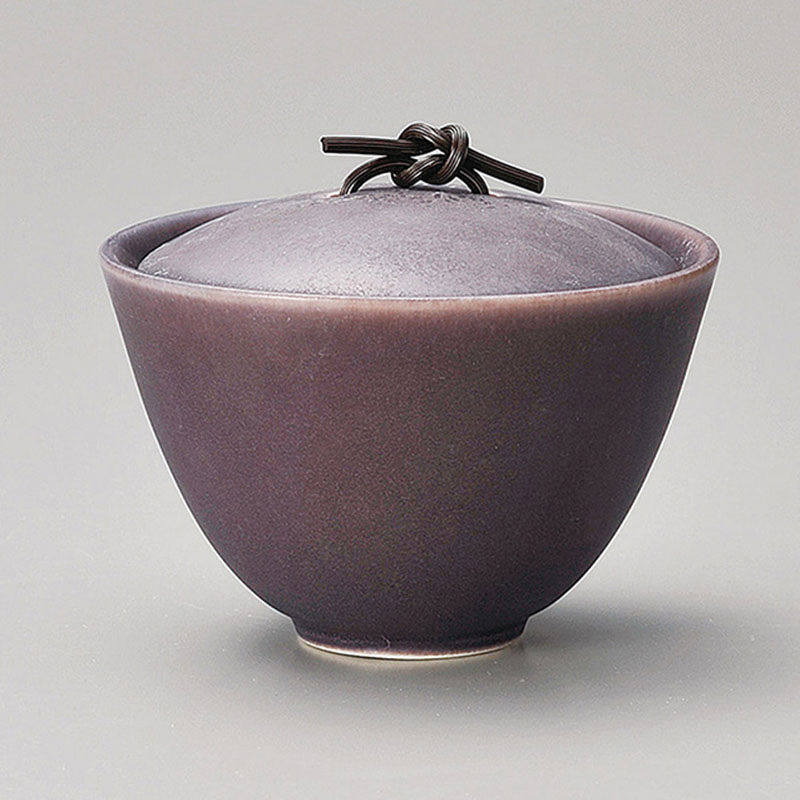 山万 40528-230 紫蓋付カップ 1個（ご注文単位1個）【直送品】