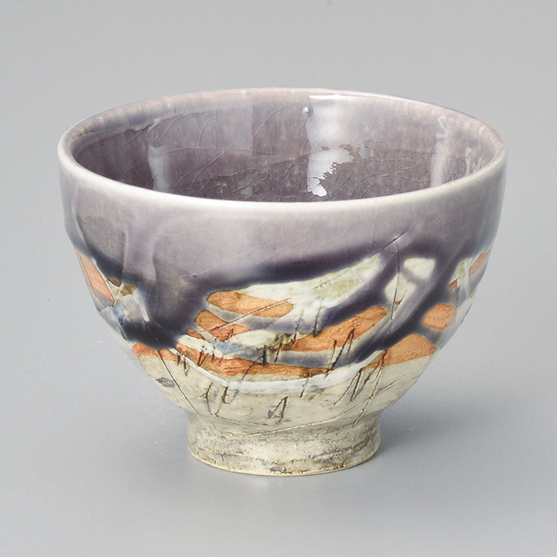 山万 40606-510 紫釉刻紋面取大汲出 1個（ご注文単位1個）【直送品】