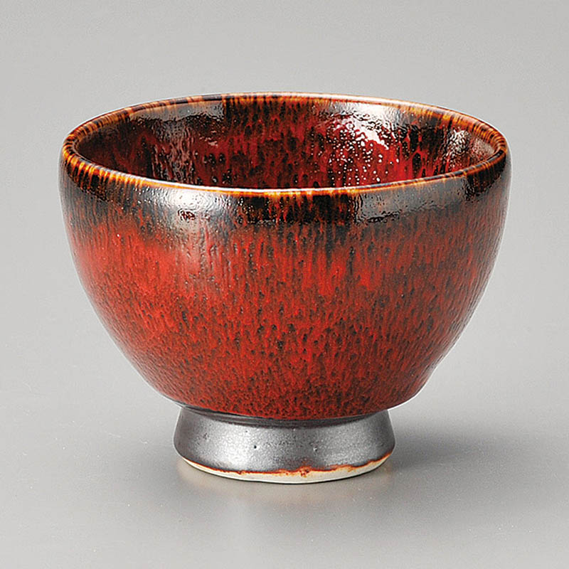 山万 40624-460 紅柚子高台ゆったり碗 1個（ご注文単位1個）【直送品】