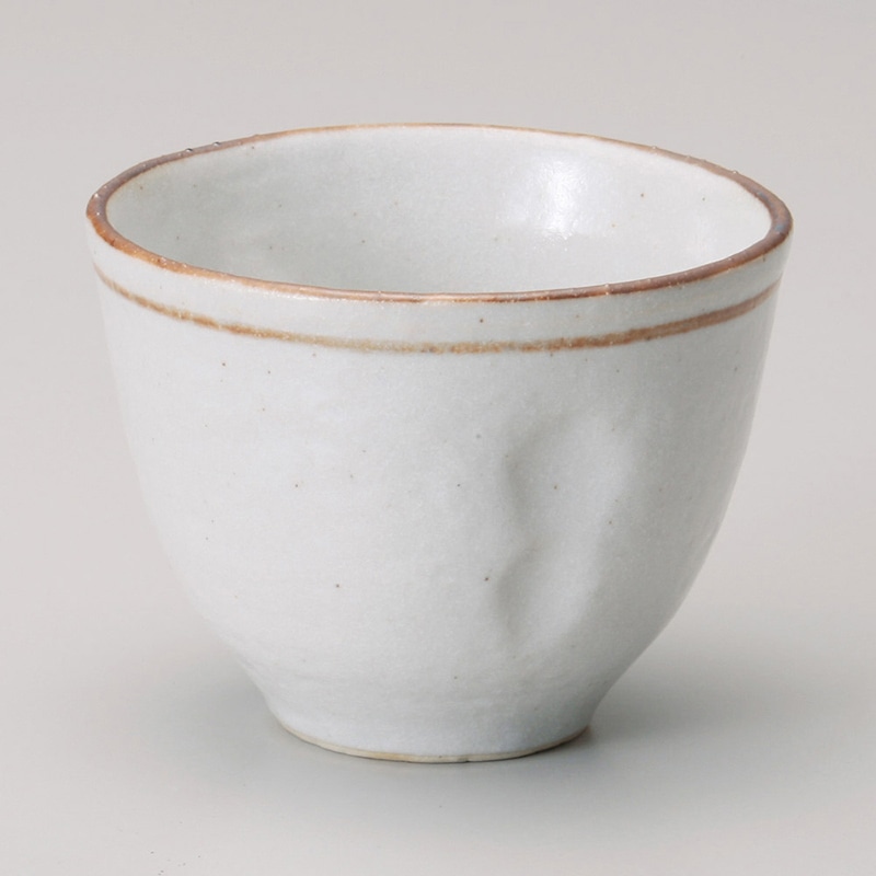 山万 40703-550 志野ライン指押しカップ 1個（ご注文単位1個）【直送品】