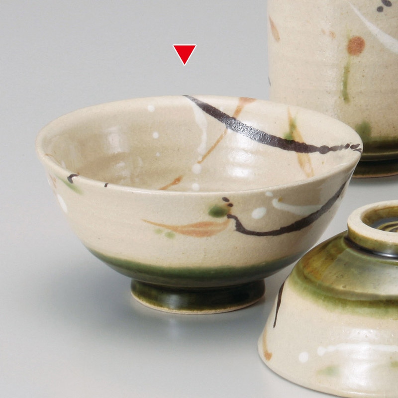 山万 41211-440 弥七田織部茶碗(大) 1個（ご注文単位1個）【直送品】