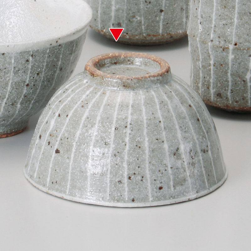 山万 41224-510 唐津白盛十草飯碗 小 1個（ご注文単位1個）【直送品】