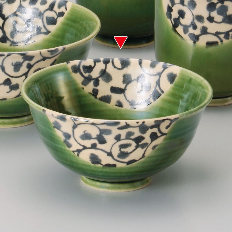 山万 41228-570 唐草織部中平 1個（ご注文単位1個）【直送品】