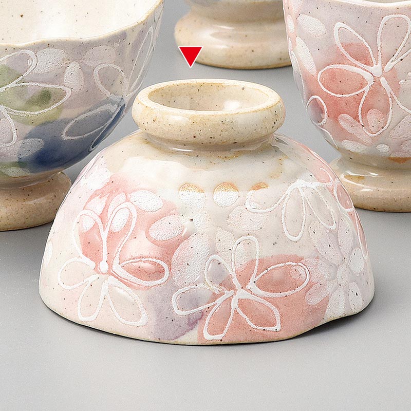 山万 41244-510 刷毛一珍花飯碗 赤 小  1個（ご注文単位1個）【直送品】