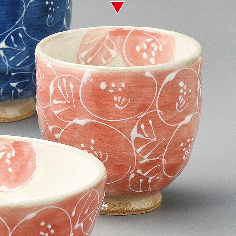 山万 41246-510 一珍紅花湯呑 小 1個（ご注文単位1個）【直送品】