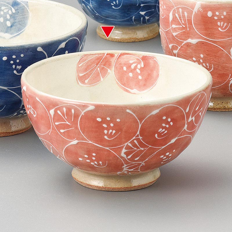 山万 41248-510 一珍紅花飯碗 小 1個（ご注文単位1個）【直送品】