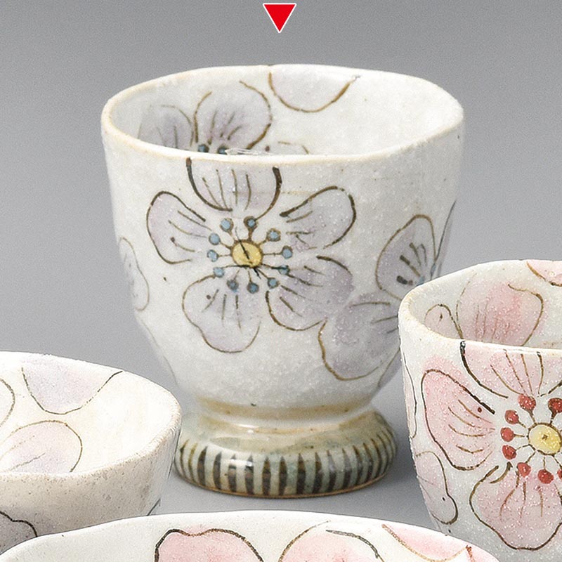 山万 41309-570 雪夢花湯呑(大) 1個（ご注文単位1個）【直送品】