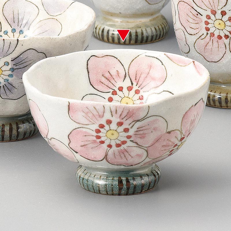 山万 41312-570 雪夢花茶碗(小) 1個（ご注文単位1個）【直送品】